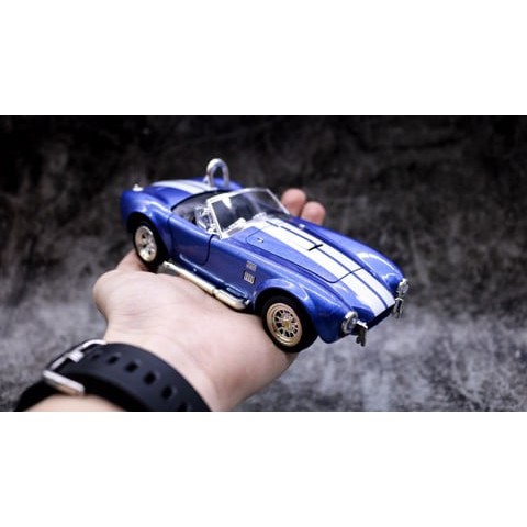 MÔ HÌNH XE SHELBY COBRA BLUE 1:26 MZ KHÔNG HỘP 1252