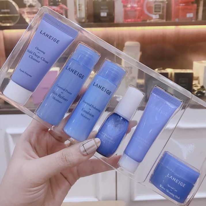 SET LANEIGE 6 MÓN - Set Dưỡng Ẩm, Cấp Nước 6 Món Laneige Moisture Care Travel Kit - SET LANEIGE MINI 6 MÓN