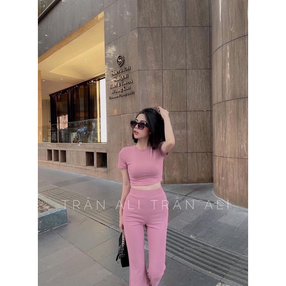 Set Áo Crt kèm Quần Ống Loe