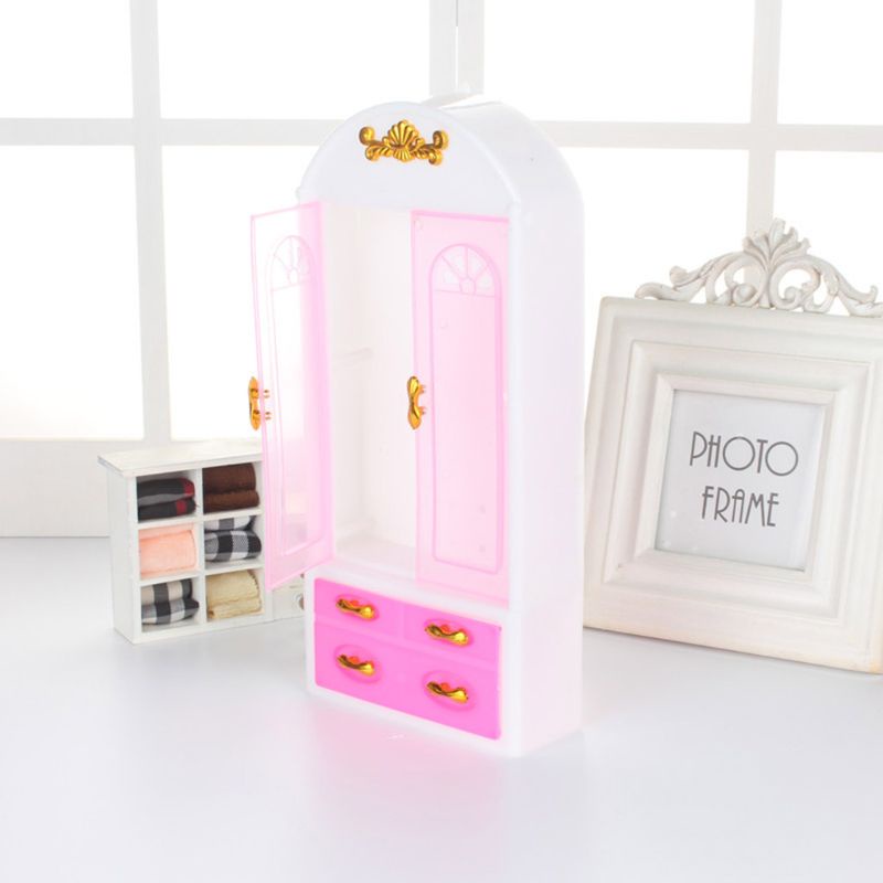 Mô Hình Tủ Quần Áo Mini Dùng Trang Trí Nhà Búp Bê Độc Đáo