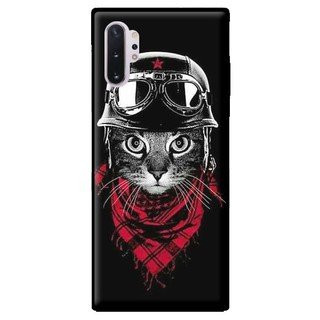 Ốp lưng samsung note 10 - note 10 plus - mèo khăn đỏ