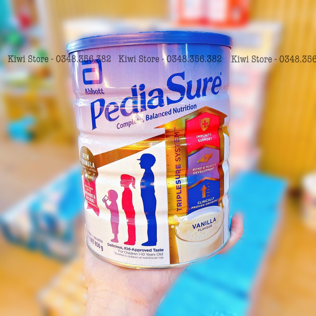 Sữa bột Pediasure Úc hương vani tăng chiều cao cho bé ( lon 850gr )