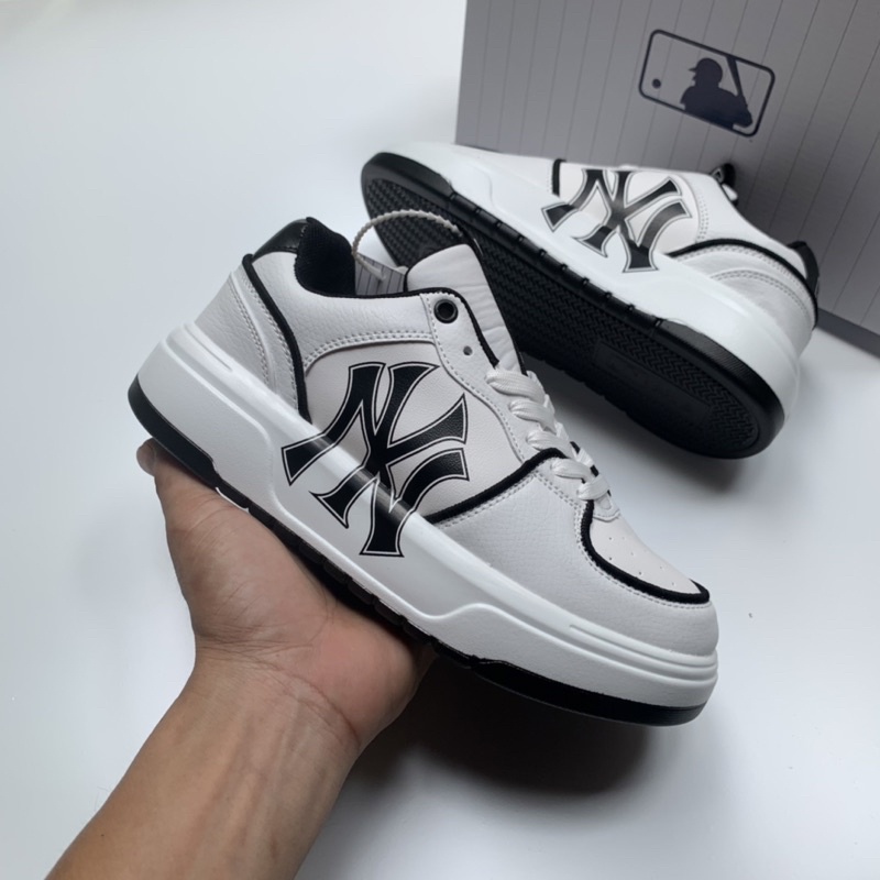 Giày MLB liner ny đen 2022 bản trung tăng chiều cao.Tặng hộp,tất,lọ tẩy