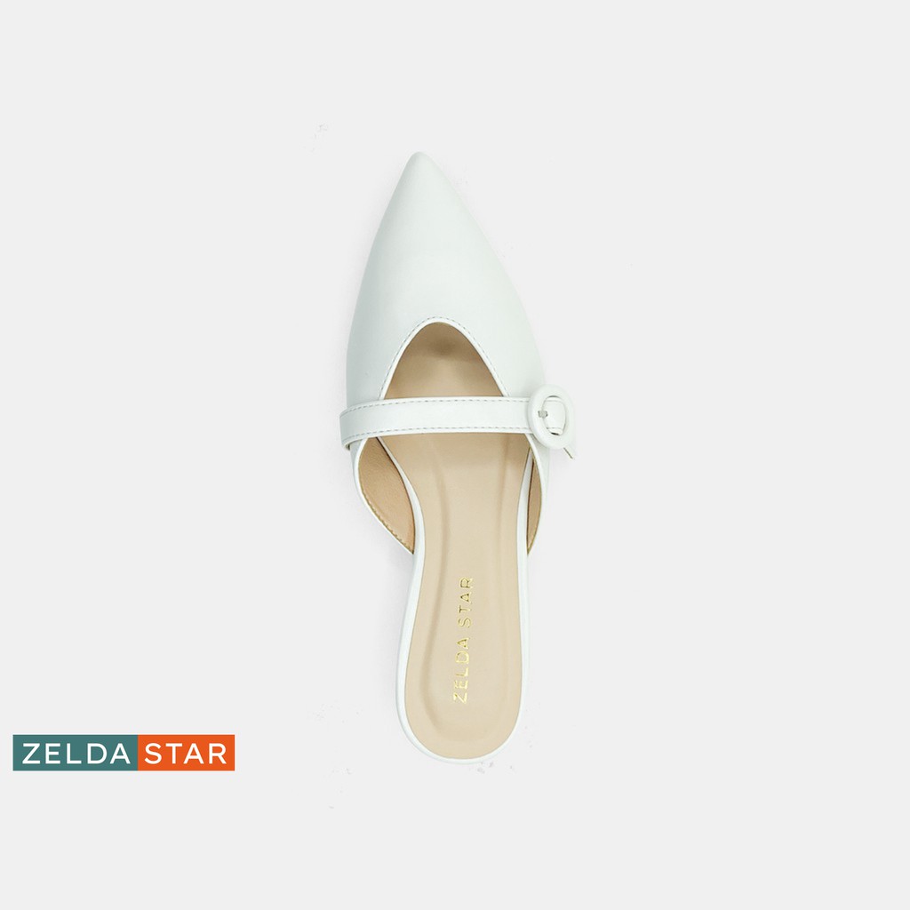 Guốc Zelda Star mũi nhọn cao 2cm phối quai - GN0340121