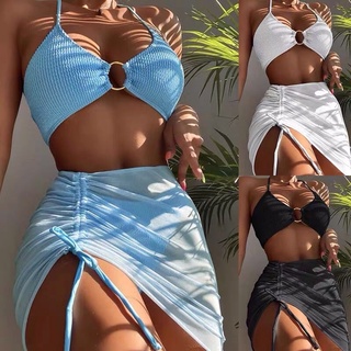 Set bikini 3 món chất thun xốp cao cấp ( nhiều màu)