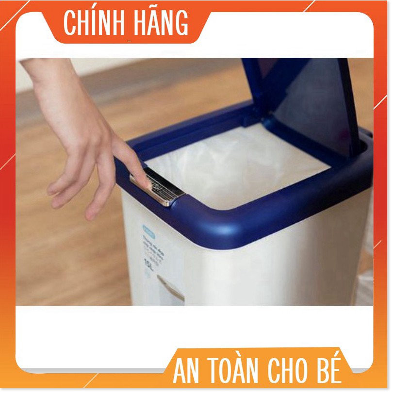 Thùng rác đạp chữ nhật Inochi 10L (tiêu chuẩn Nhật Bản)