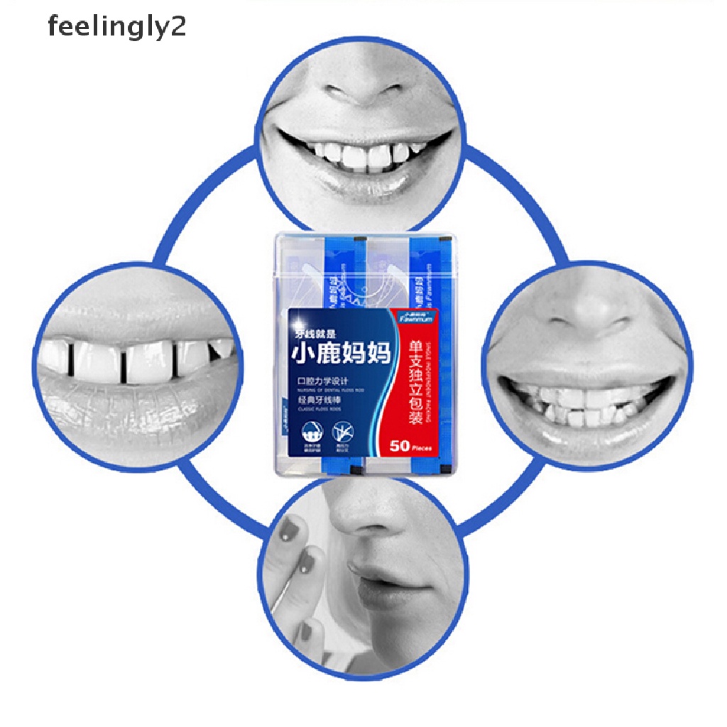 Gói 50 Tăm Xỉa Răng Làm Sạch Răng Tiện Dụng