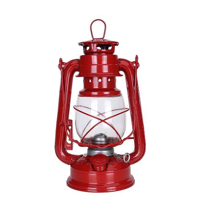 TẶNG 2 BẤC-Đèn bão đèn dầu chống bão nhiều màu cao 24.5cm thắp dầu