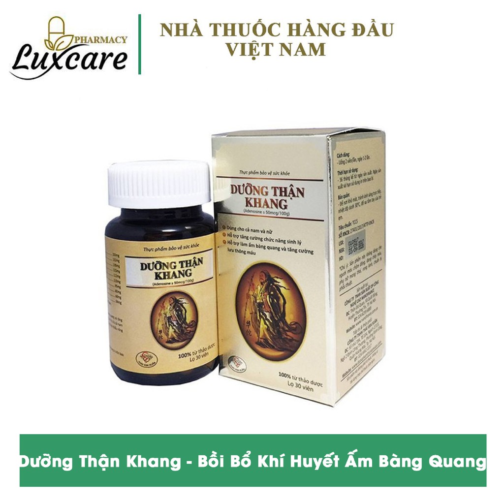 Dưỡng Thận Khang - Hỗ Trợ Sinh Lý, Làm Ấm Bàng Quang