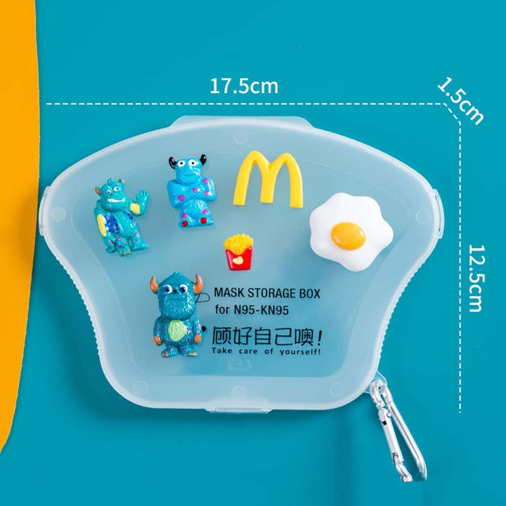 Hộp đựng khẩu trang bảo vệ miệng chống ô nhiễm họa tiết hoạt hình dễ thương cho người lớn và trẻ em