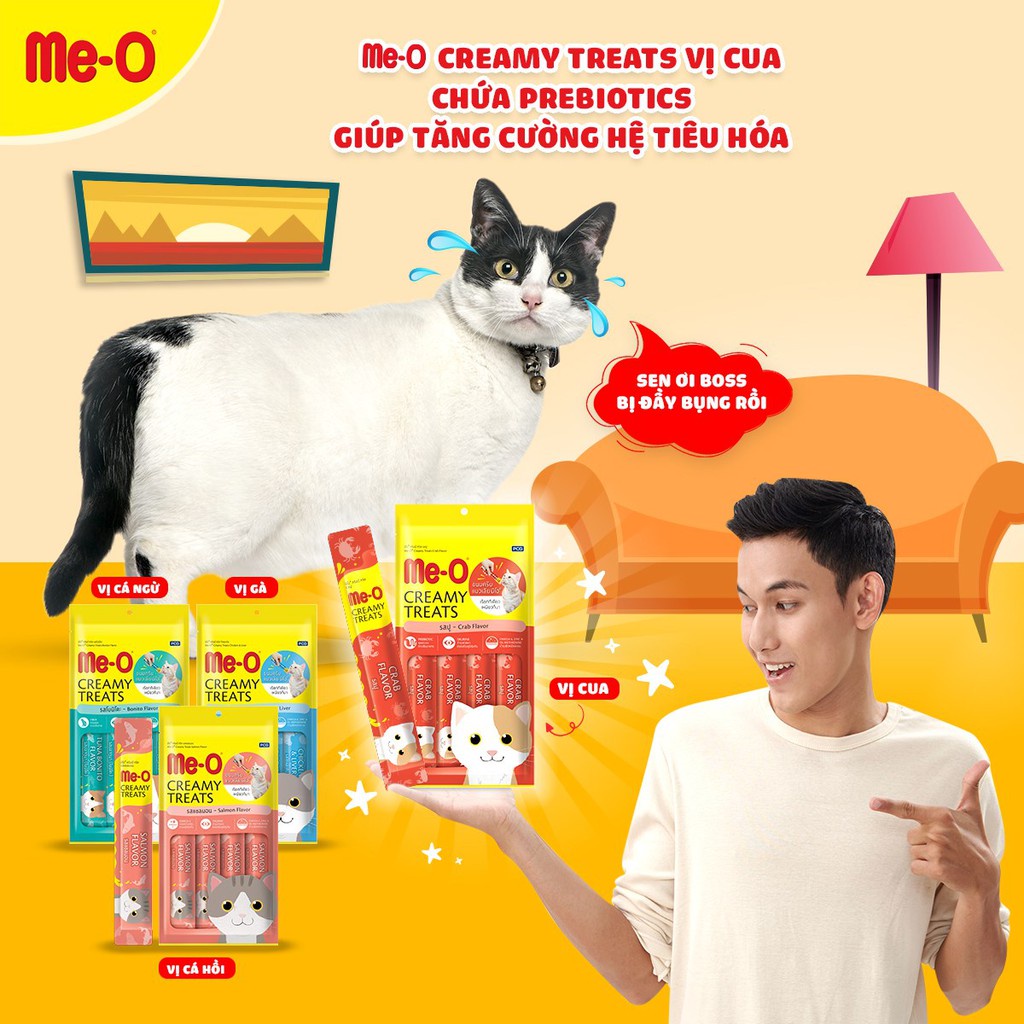 Súp Thưởng Me-O Creamy Treats Cho Mèo - iPet Shop