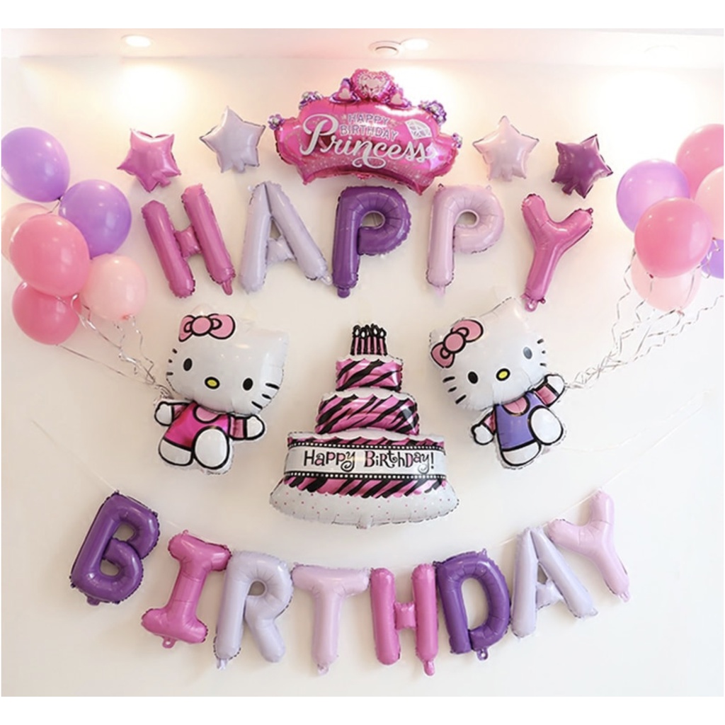 - Bộ bóng chữ HAPPY BIRTHDAY gồm 13 bóng chữ cái ghép thành - trang trí tiệc sinh nhật