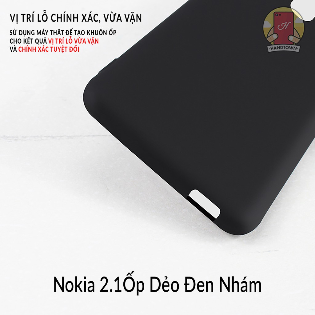 Ốp lưng Nokia 2.1 silicone cao cấp dẻo nhám chống trầy