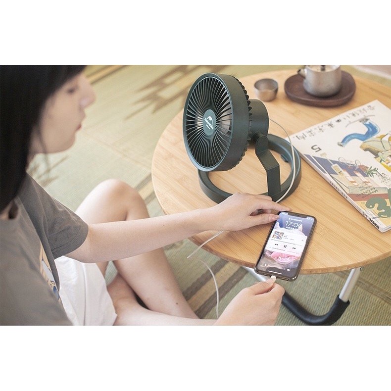 Quạt tích điện đa năng NatureHike NH21ZM003 kiêm đèn treo lều cắm trại, ngoài trời