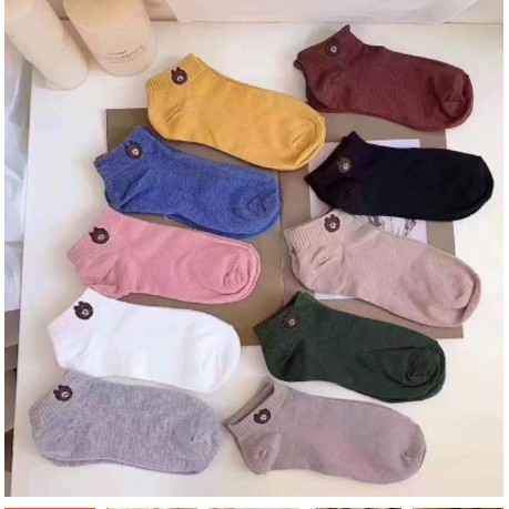 Sét 10 Đôi Tất Gấu Loại 1 Có Túi Đựng