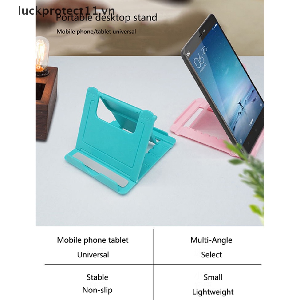 * 3c &amp; Mới * Giá Đỡ Điện Thoại Để Bàn Bằng Nhựa Có Thể Gập Lại