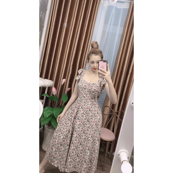 [HCM] Đầm xòe maxi đi biển siêu sang trọng thời trang trẻ trung cho các nàng KME FASHION