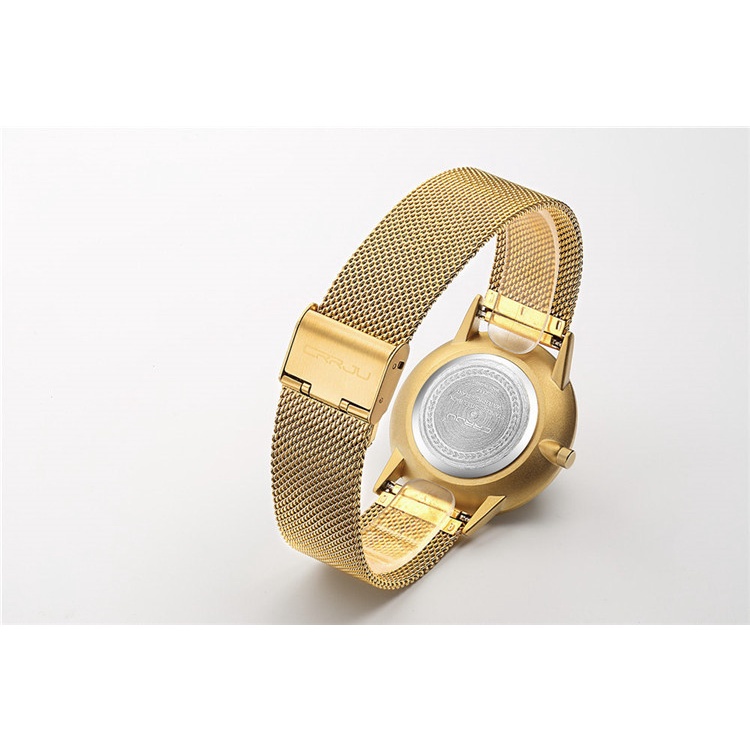 Đồng hồ nam CRRJU thời trang đơn giản bằng thép không gỉ thạch anh chống thấm nước 2117XM