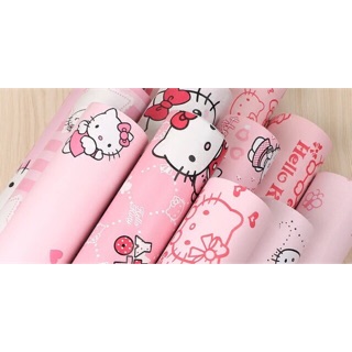 Giấy dán tường hello kitty