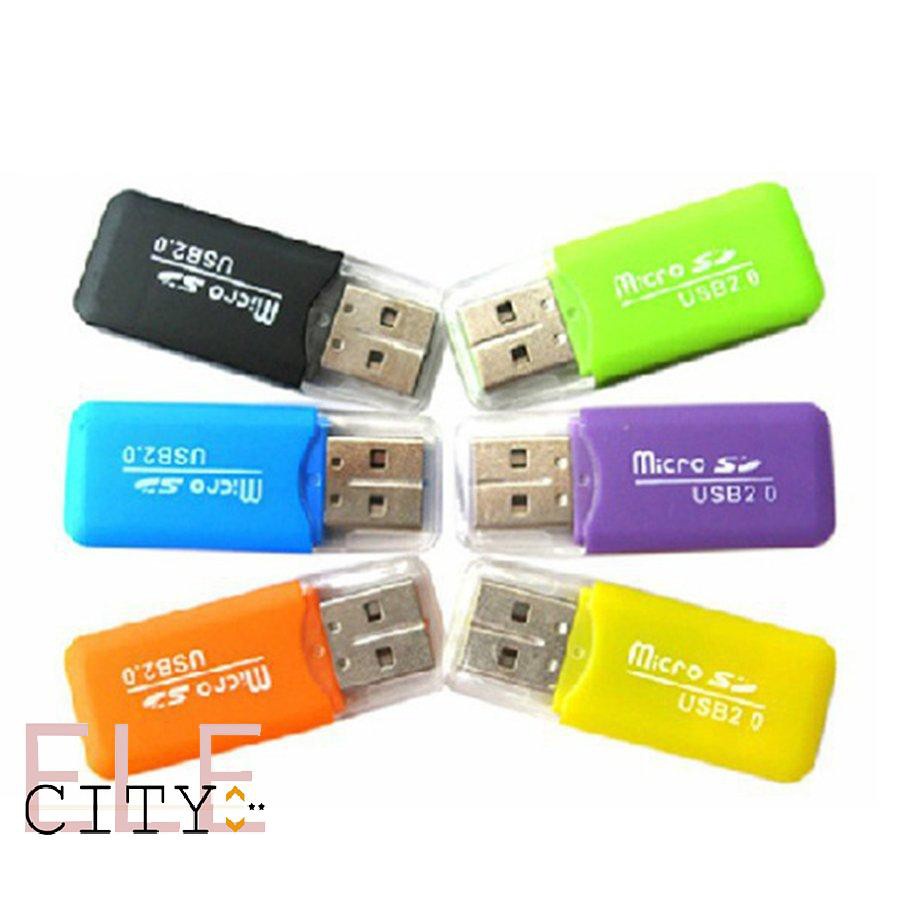 ✨ELE✨Lightweight And High Speed Memory Card Reader USB2.0 Memory Card Reader