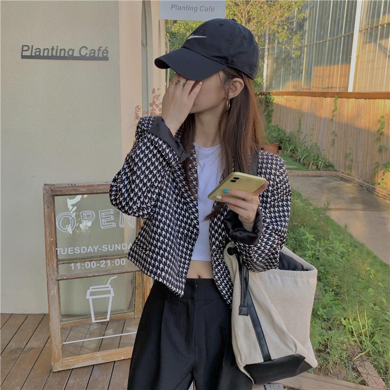 Áo Khoác Dáng Rộng Ngắn Thời Trang Mùa Thu Cho Nữ