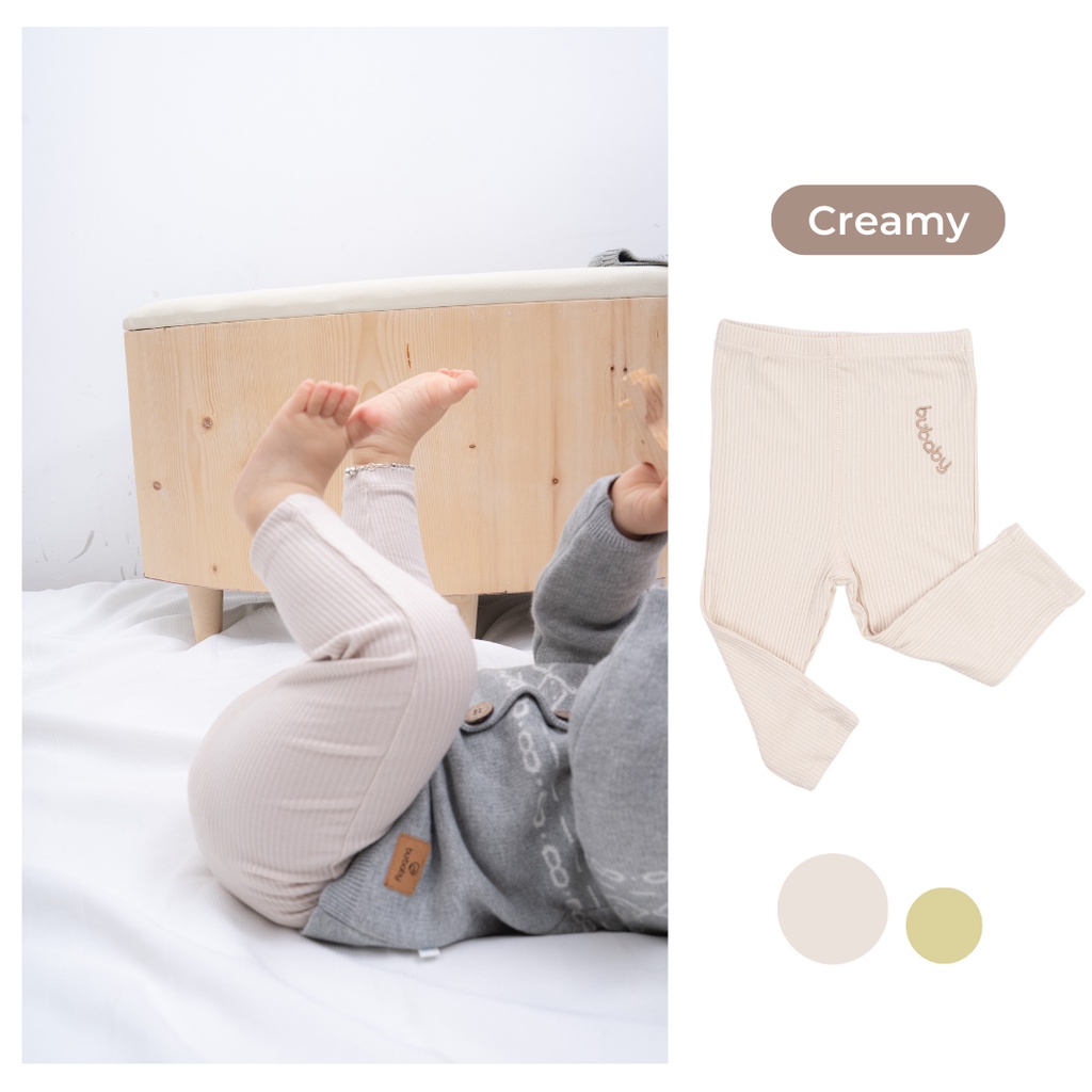 Quần legging size <9kg co giãn 4 chiều sợi gỗ sồi BU Baby