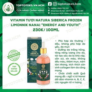 Serum Vitamin tươi Natura Siberica Frozen Limonnik Nanai "Energy And Youth" dưỡng trắng hồng, tái tạo da