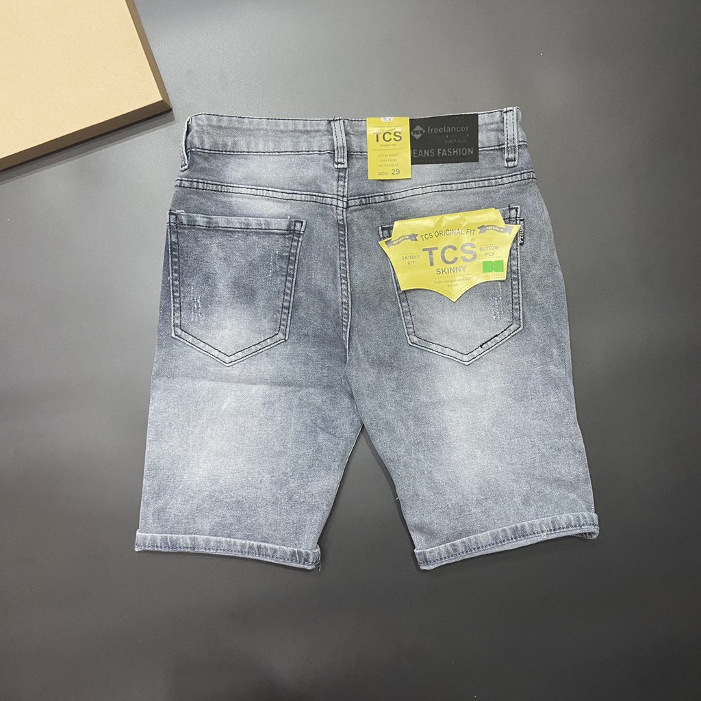 Quần short jean nam Gấu 194 vải jeans bò co dãn, mềm mịn form slimfit 228 | BigBuy360 - bigbuy360.vn