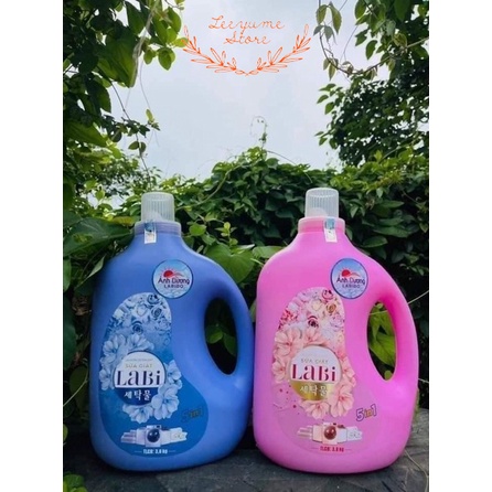 NƯỚC GIẶT - SỮA GIẶT LABI CÔNG NGHỆ NHẬT BẢN - THƠM NGÁT & MỀM VẢI CAN 3,6L