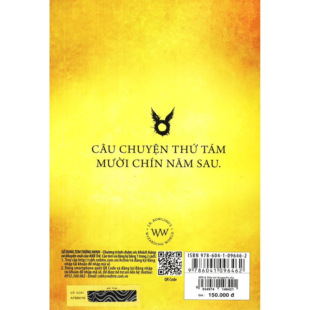 Sách - Harry Potter Và Đứa Trẻ Bị Nguyền Rủa  (Phần 1 và 2) - NXB Trẻ