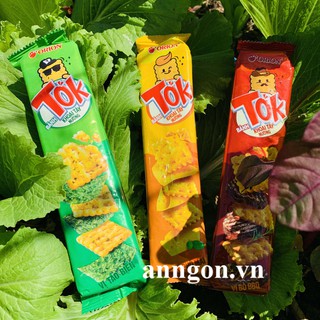 Bánh Khoai Tây Nướng TOK Orion Vị Phô Mai, Bò BBQ, Tảo Biển Gói 38,5g