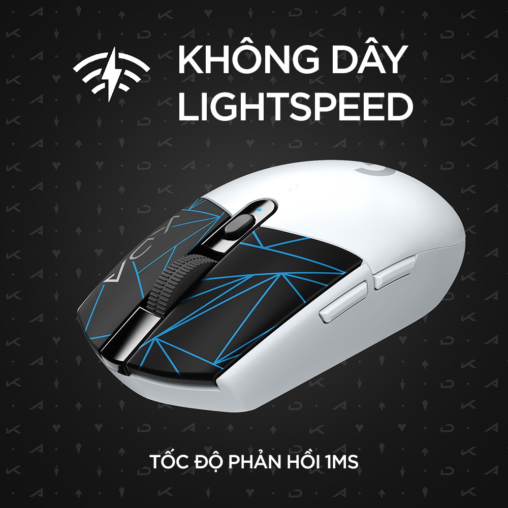 [ELLOGI12 giảm 5% tối đa 150k]Chuột game không dây LIGHTSPEED Logitech G304 K/DA - Hero Sensor max 12.000DPI