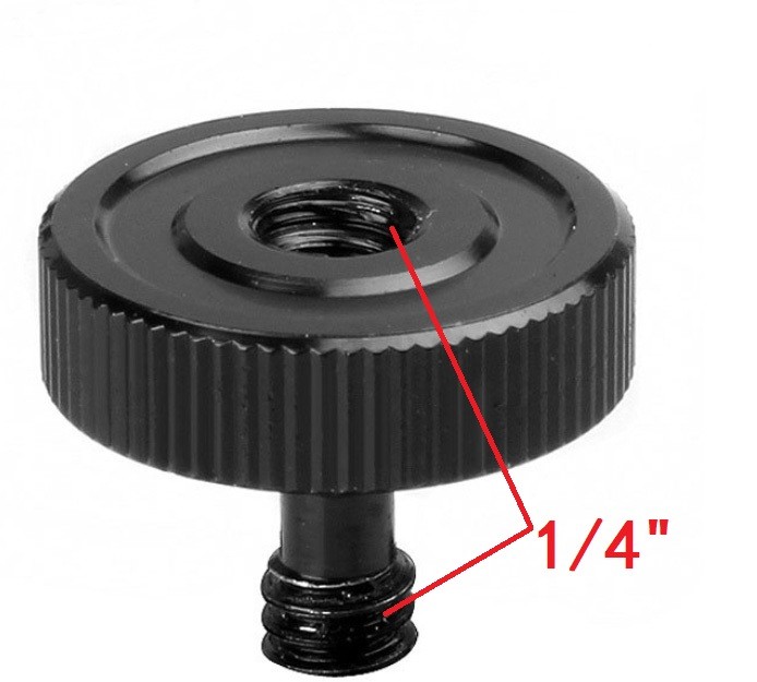 Phụ kiện máy ảnh chuyên nghiệp 1/4 kim loại vít cơ sở adapter cho tất cả các loại máy ảnh thể thao máy ảnh chụp cài đặt sử dụng