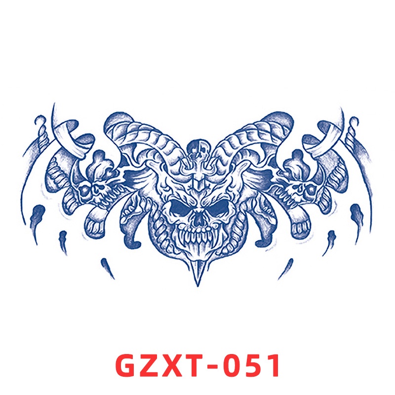 Miếng dán hình xăm tạm thời trên ngực kiểu đôi cánh chiết xuất thảo dược nước ép lâu trôi chống nước