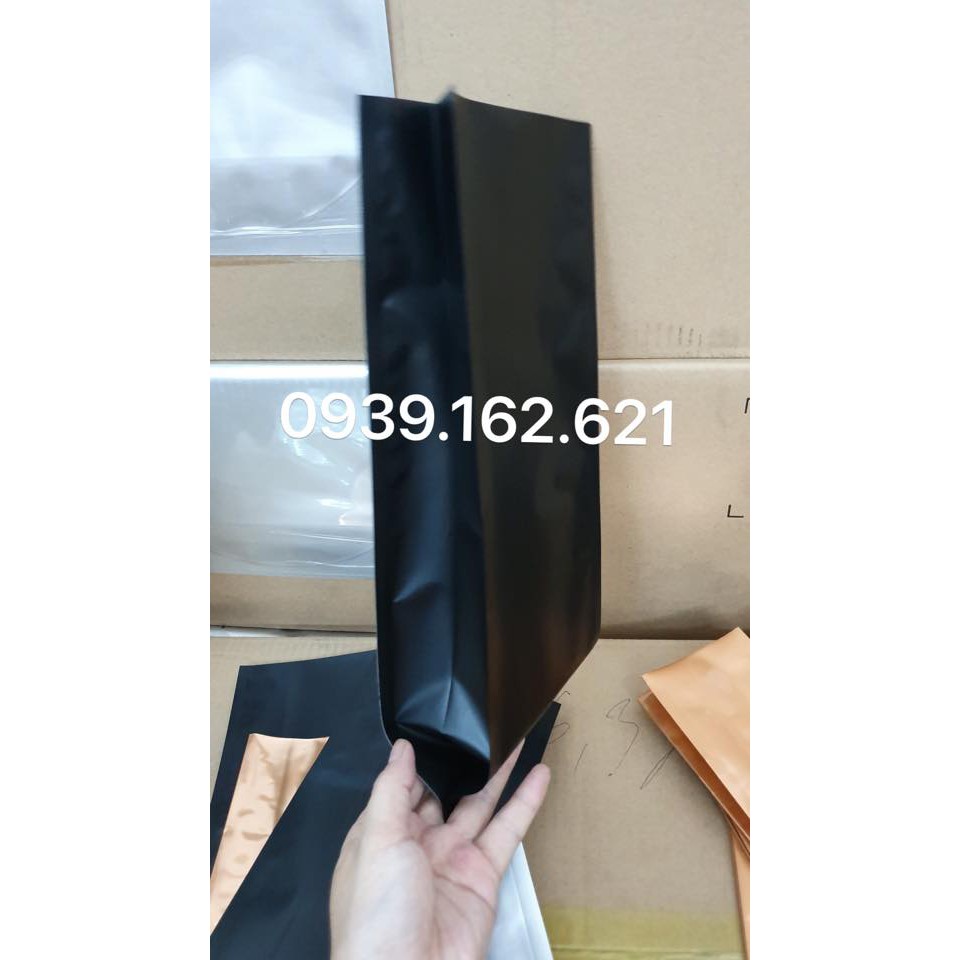 1kg Túi 4 biên OPP/MPET Đen 11x31 cm
