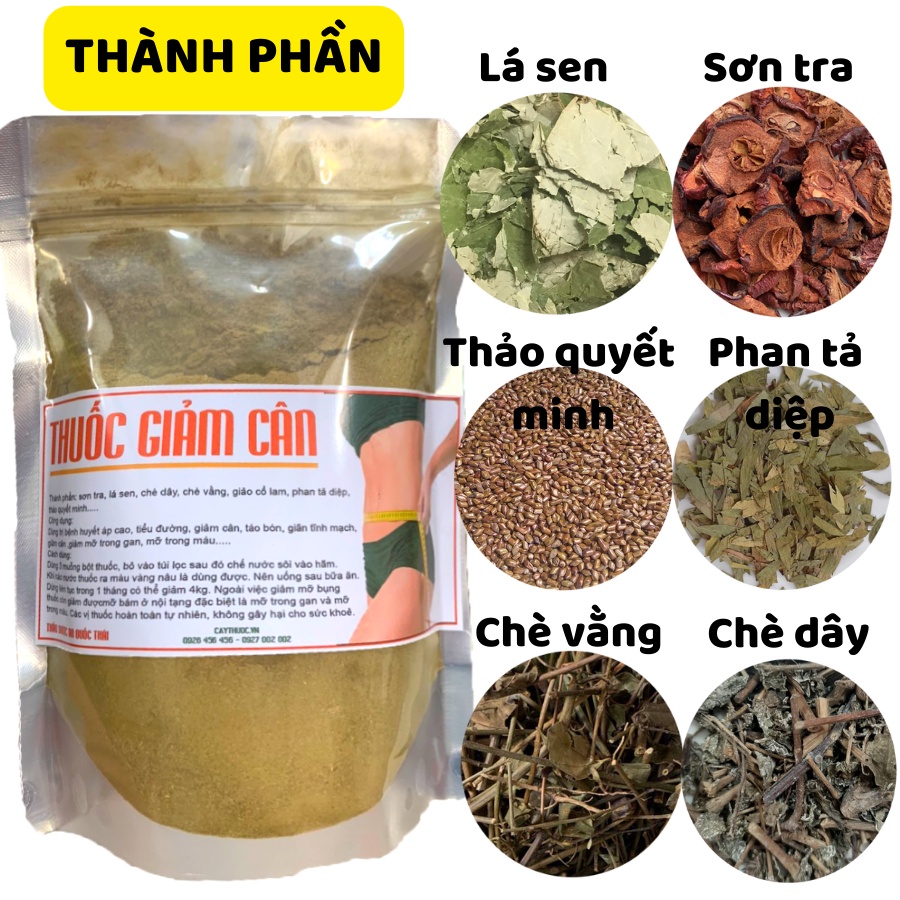 Thảo Mộc Giảm Cân, Bột Giảm Mỡ Thảo Dược An Quốc Thái, Thảo Dược Giảm Béo An Toàn 4kg/Tháng