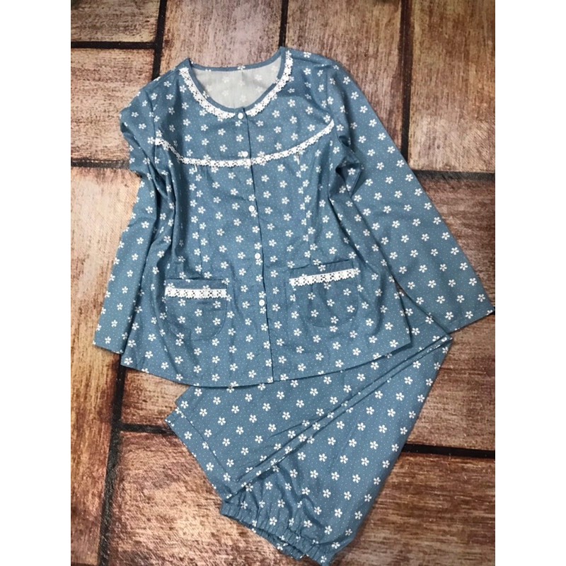 Bộ Đồ Bầu và Sau Sinh IN HOA chất COTTON đẹp cho mẹ bầu mặc nhà và tiện cho bé ti [ babyboo]