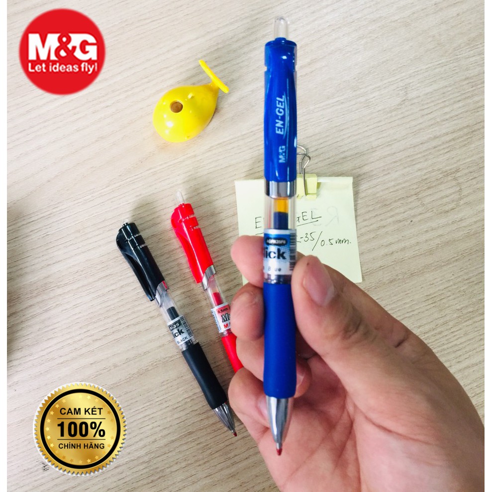 Bút Gel bấm mực En - Gel huyền thoại K35 0.5mm của văn phòng phẩm M&G