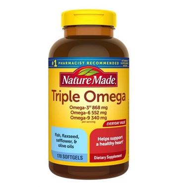 Viên Uống Triple Omega 369 Nature Made Của Mỹ Hộp 170 Viên