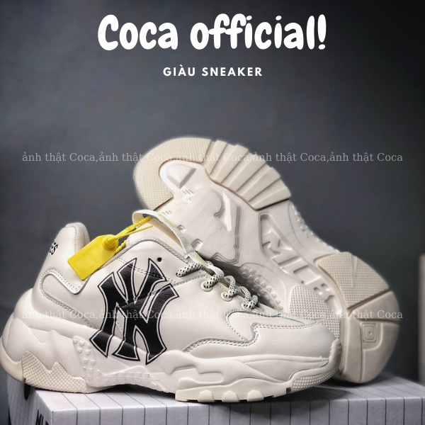 giày sneaker ny đế trắng mlb nam nữ đế tách bản 11 hàng Trung cao cấp - Coca shop