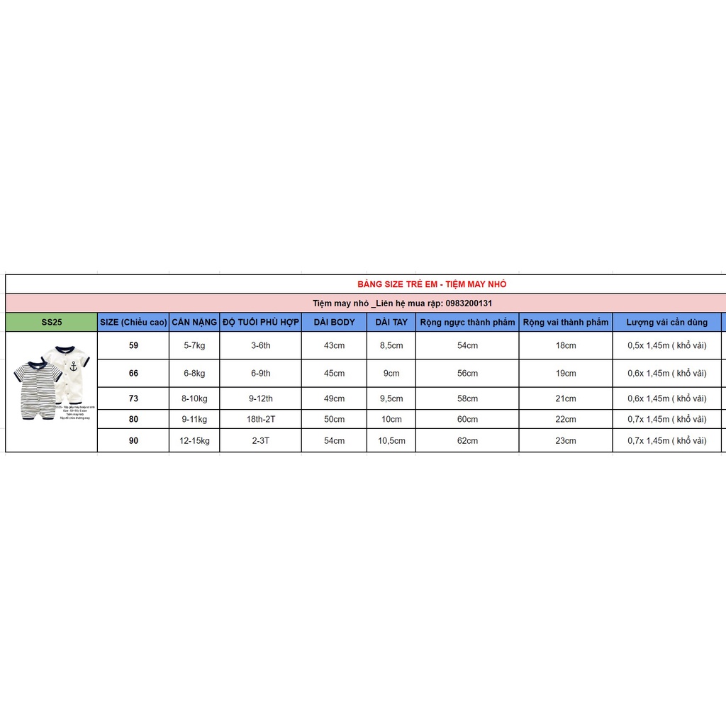 SS25_Rập giấy may body sơ sinh