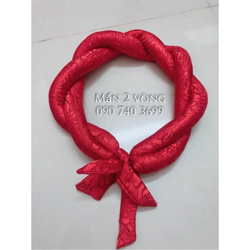 Mấn 2 vòng gấm đỏ