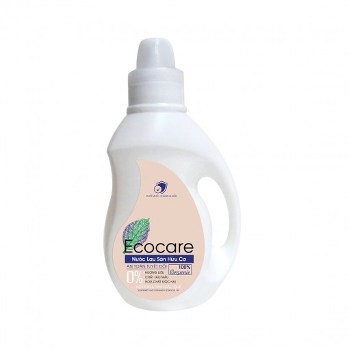 Nước lau sàn hữu cơ ECOCARE, 100% nguồn gốc thiên nhiên từ Bồ Hòn, hương liệu tạo mùi thơm lau sàn quế, sả chanh chai 1L