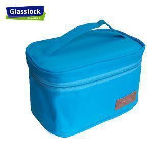 Bộ 2 hộp cơm thủy tinh chia ngăn 670ml kèm túi giữ nhiệt