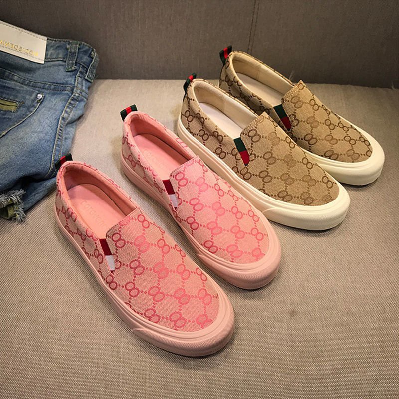 Giày Thể Thao Vải Canvas In Chữ Cá Tính Trẻ Trung Hợp Thời Trang | BigBuy360 - bigbuy360.vn