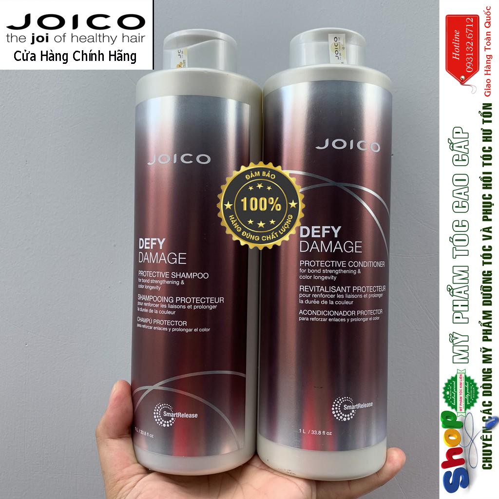 [Joico-USA] Dầu gội xả ngăn ngừa &amp; chống hư tổn JOICO DEFY DAMAGE PROTECTIVE 1000ML X2