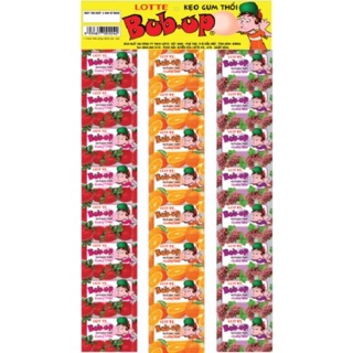 Vỉ 24 pack kẹo Gum thổi BUB UP trái cây Lotte