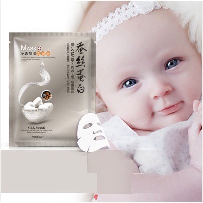 Mặt nạ giấy tơ tằm Mask mặt nạ dưỡng da cấp ẩm thải độc mặt nạ nội địa trung [LYSHOP] A49