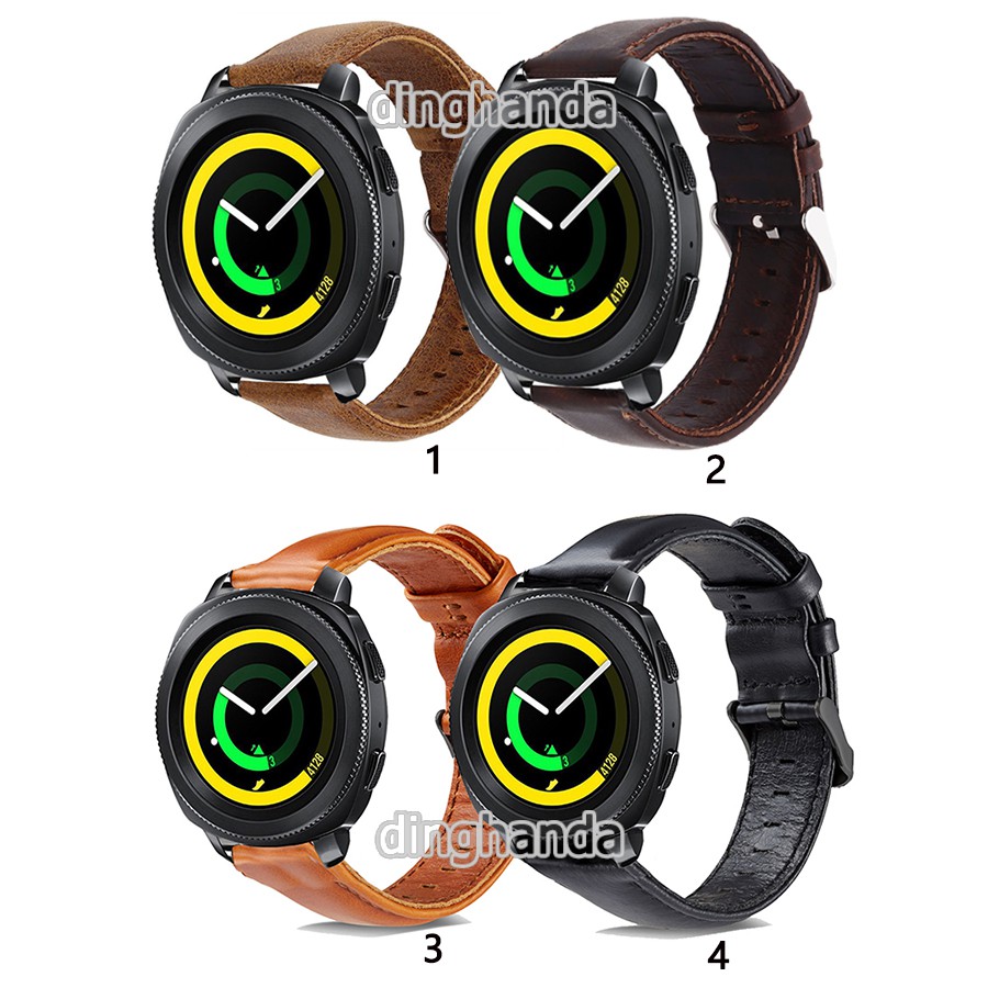 Dây đeo bằng da bò sang trọng cho đồng hồ thông minh Samsung Gear Sport S4