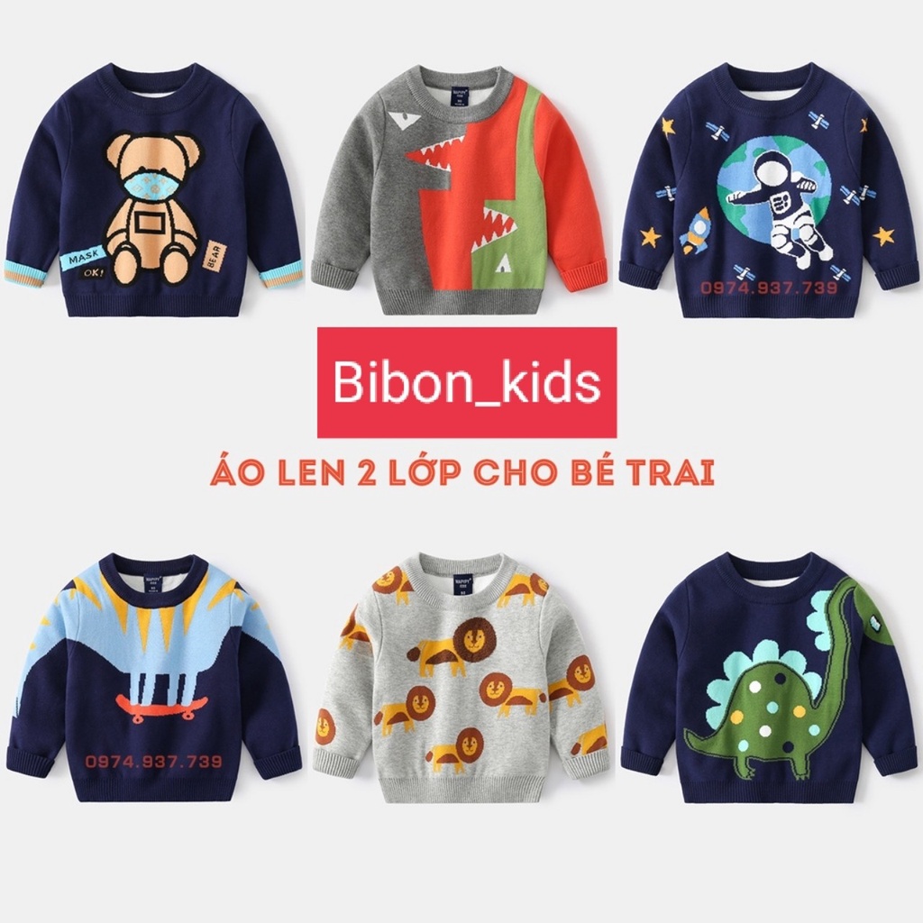 SALE Áo len bé trai loại đẹp Áo len trẻ em Bibon_kids